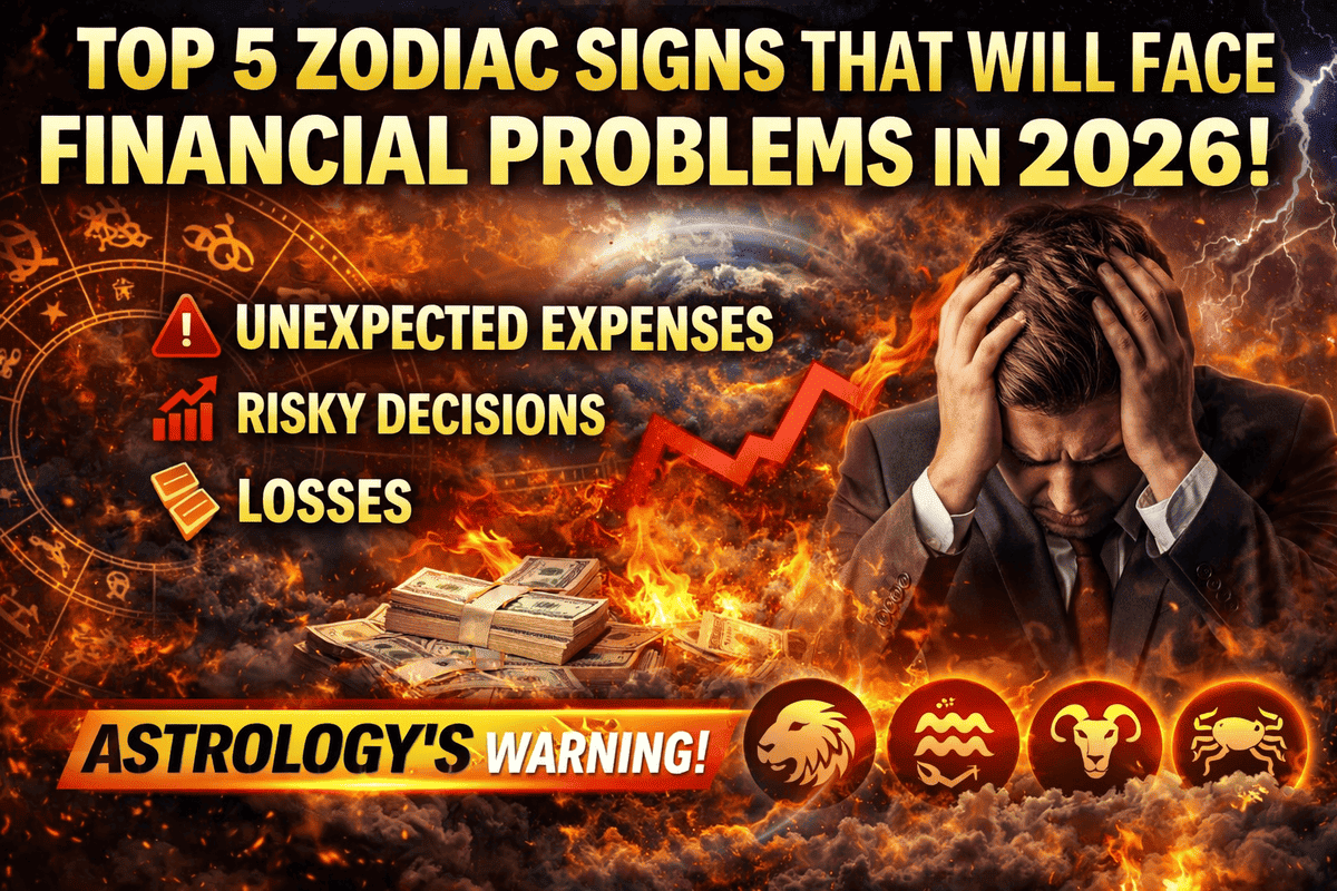 Top 5 Zodiac Signs That Will Face Financial Problems in 2026 (Avoid These Mistakes!)