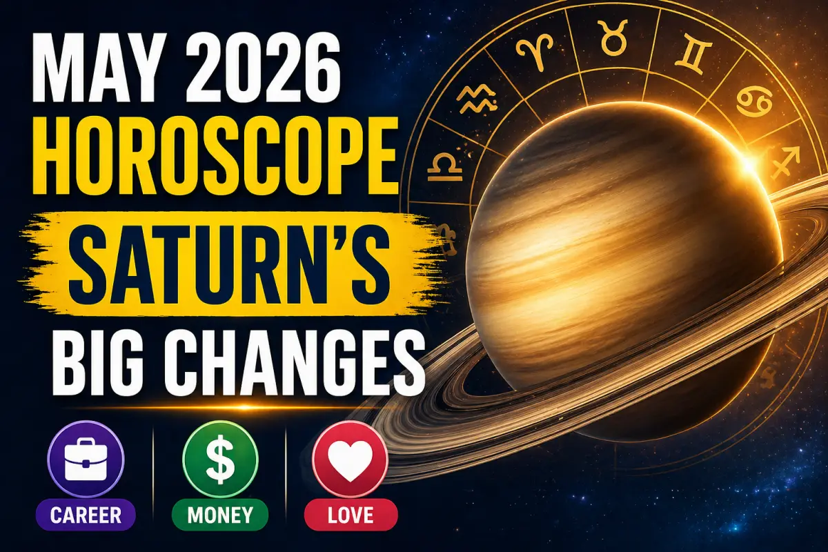 May 2026 Horoscope: Saturn’s Powerful Shift Brings Big Changes in Career, Money & Relationships