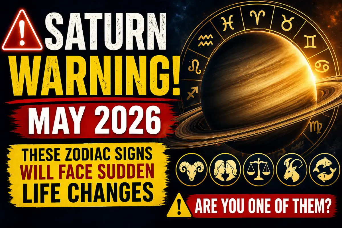 Saturn Warning May 2026: These Zodiac Signs Will Face Sudden Life Changes