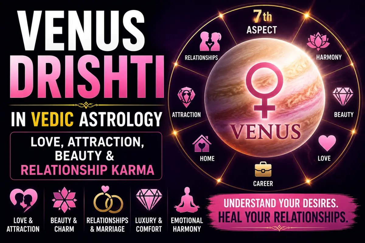 Venus Drishti in Vedic Astrology: The Hidden Influence of Love, Attraction, Beauty & Relationship Karma