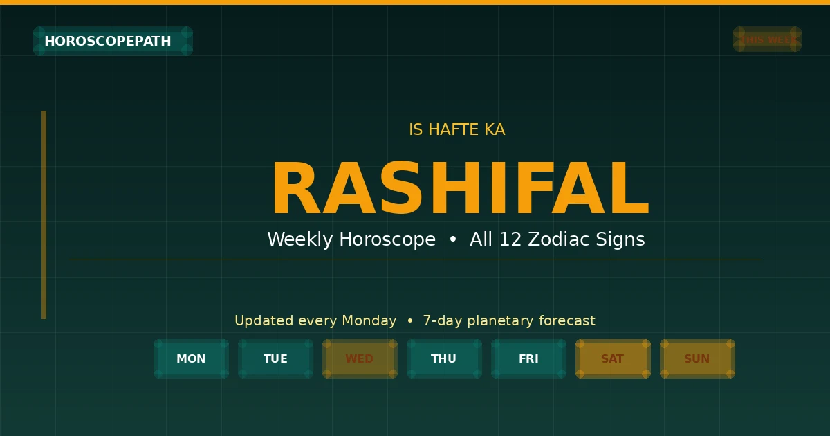 Is Hafte Ka Rashifal – June 8-14, 2026 | Weekly Horoscope All 12 Signs